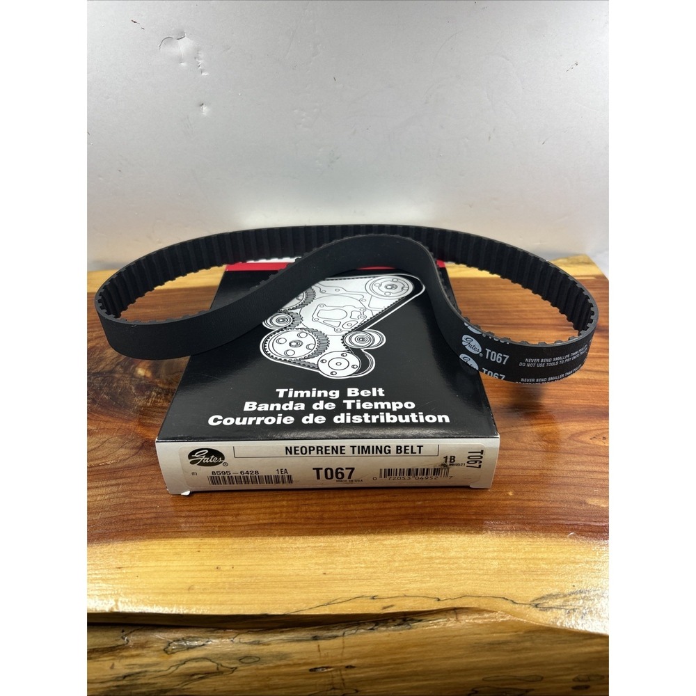 * NEW * Gates T067 Timing Belt, High Grade HNBR Rubber, 8595-6428
